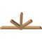 Ekena Millwork Kennewick Timber Gable Bracket, Western Red Cedar, 96"W x 48"H x 5 1/2"D x 5 1/2"F, 12/12 Pitch GBW096X48X0606KEN00SWR - alternate 2
